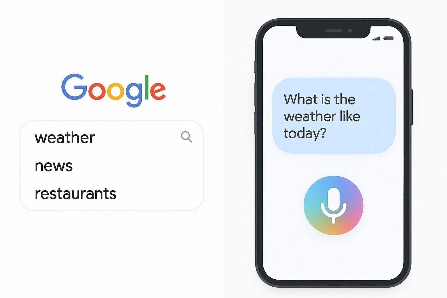 How People Ask Questions Differently to AI and Google