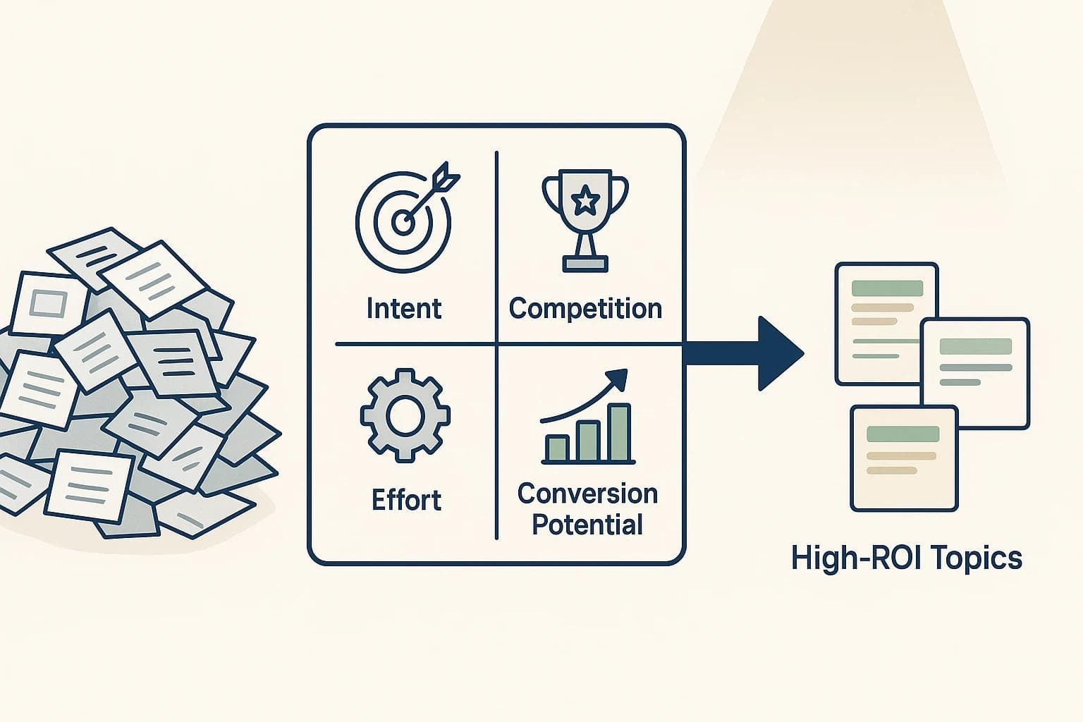 Can't Publish Everything Use a Matrix to Prioritize Topics