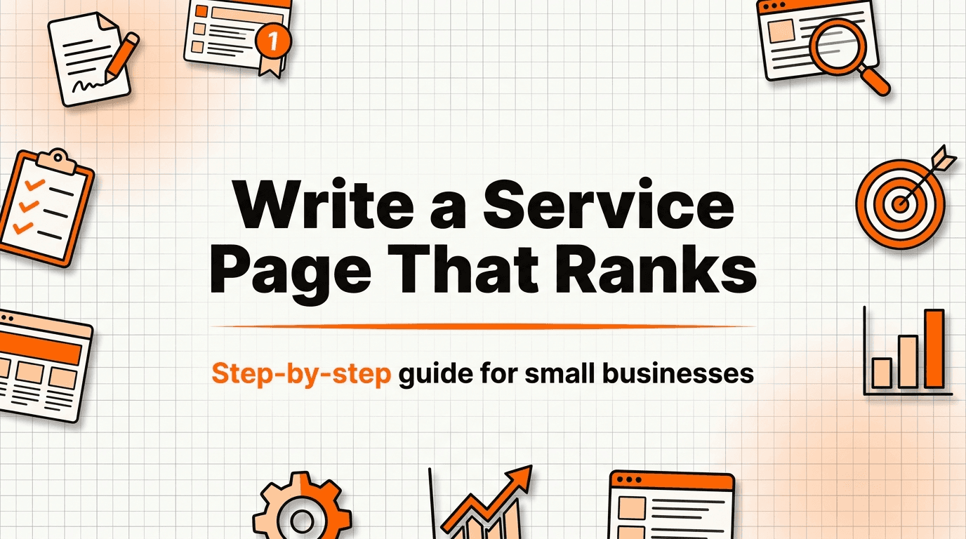 How to Write a Service Page That Ranks on Google (Step by Step)