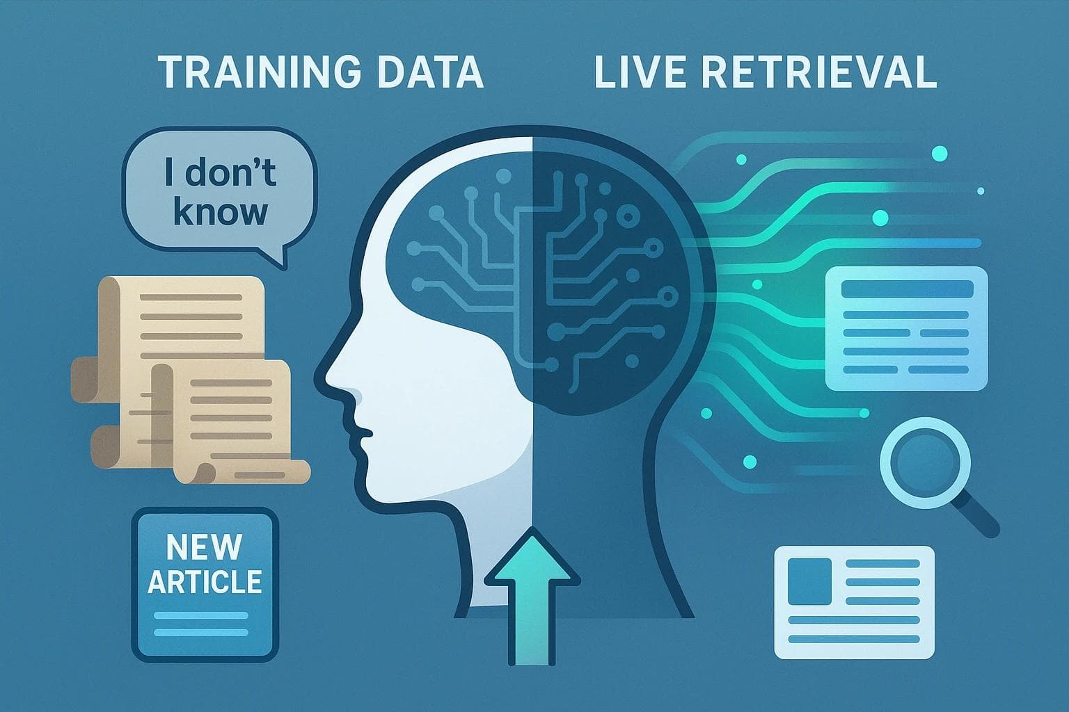 Training Data vs Live Retrieval in AI Answers