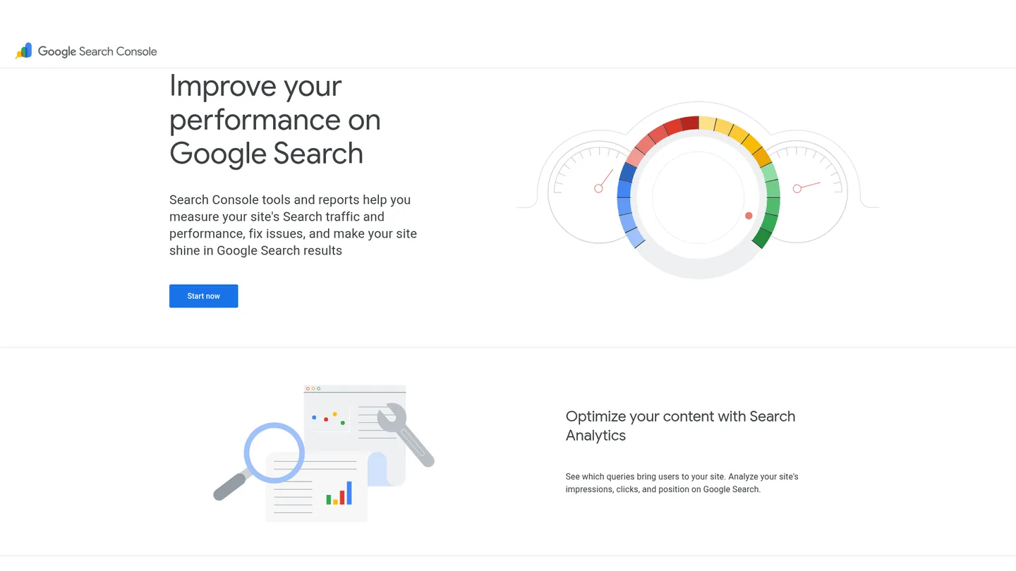 Google Search Console performance report showing search queries and impressions