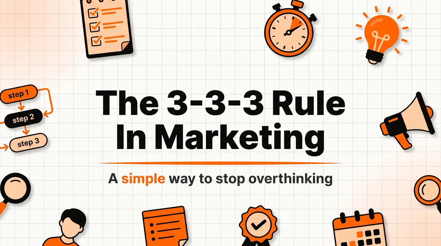 "The 3-3-3 Rule in Marketing: A Simple Way to Stop Overthinking It"