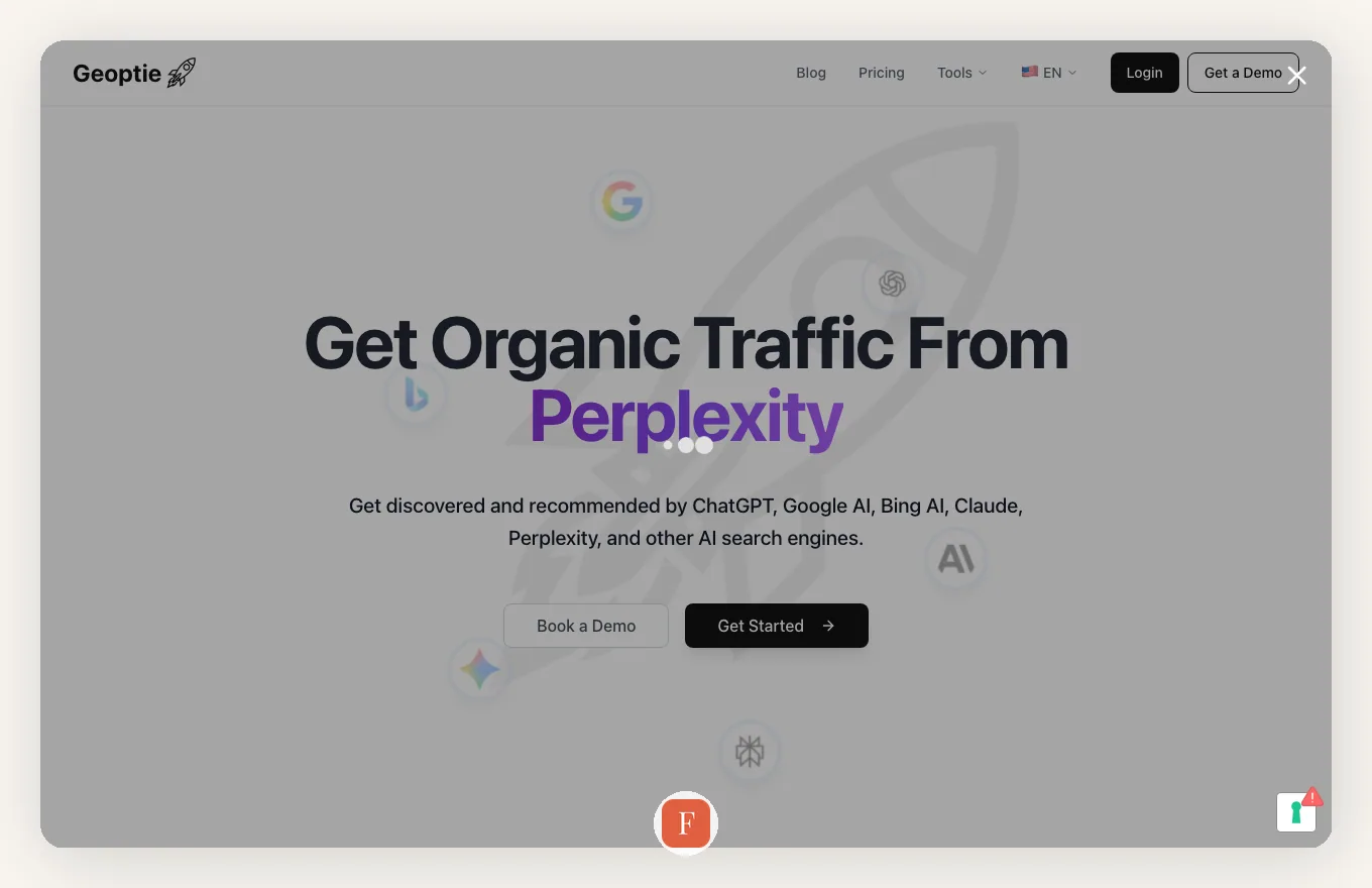 Geoptie interface screenshot