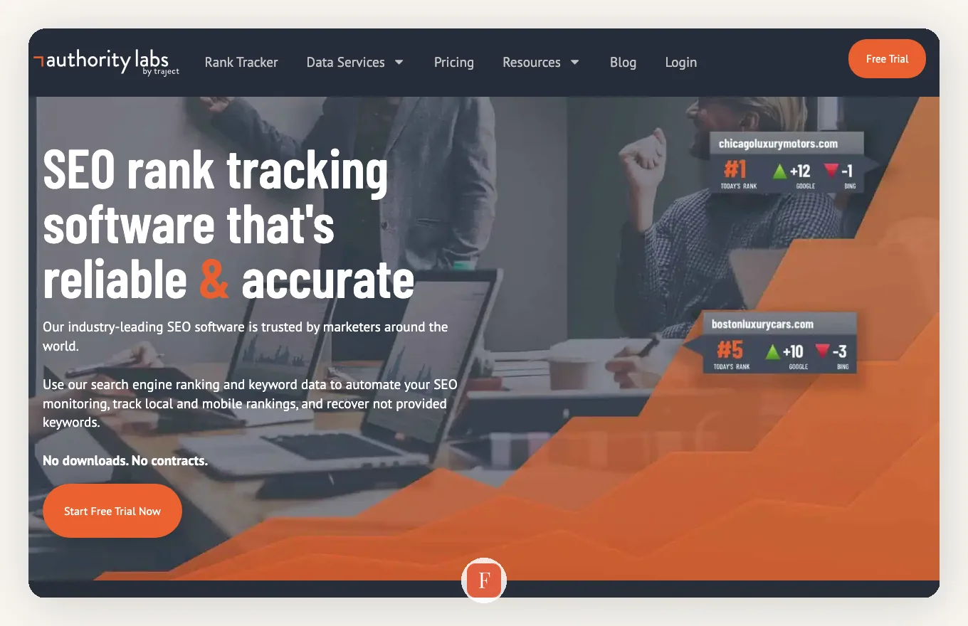 Authority Labs interface screenshot