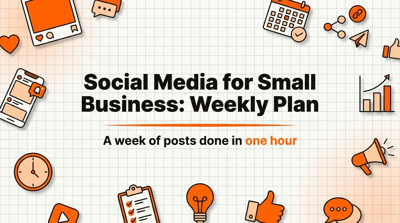 How to Use Social Media for Small Business: A Week of Posts in One Hour