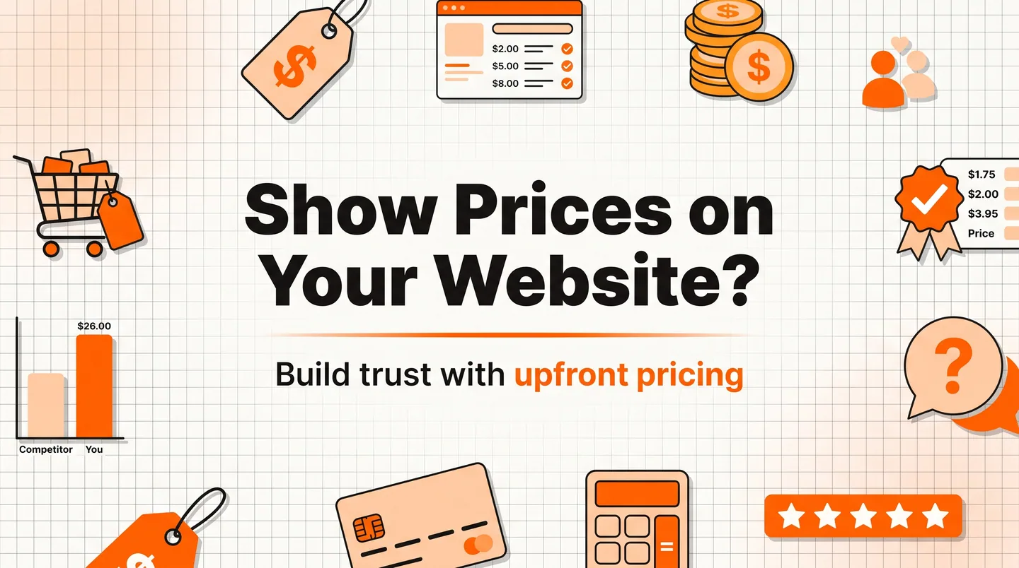 Should You Show Prices on Your Website?