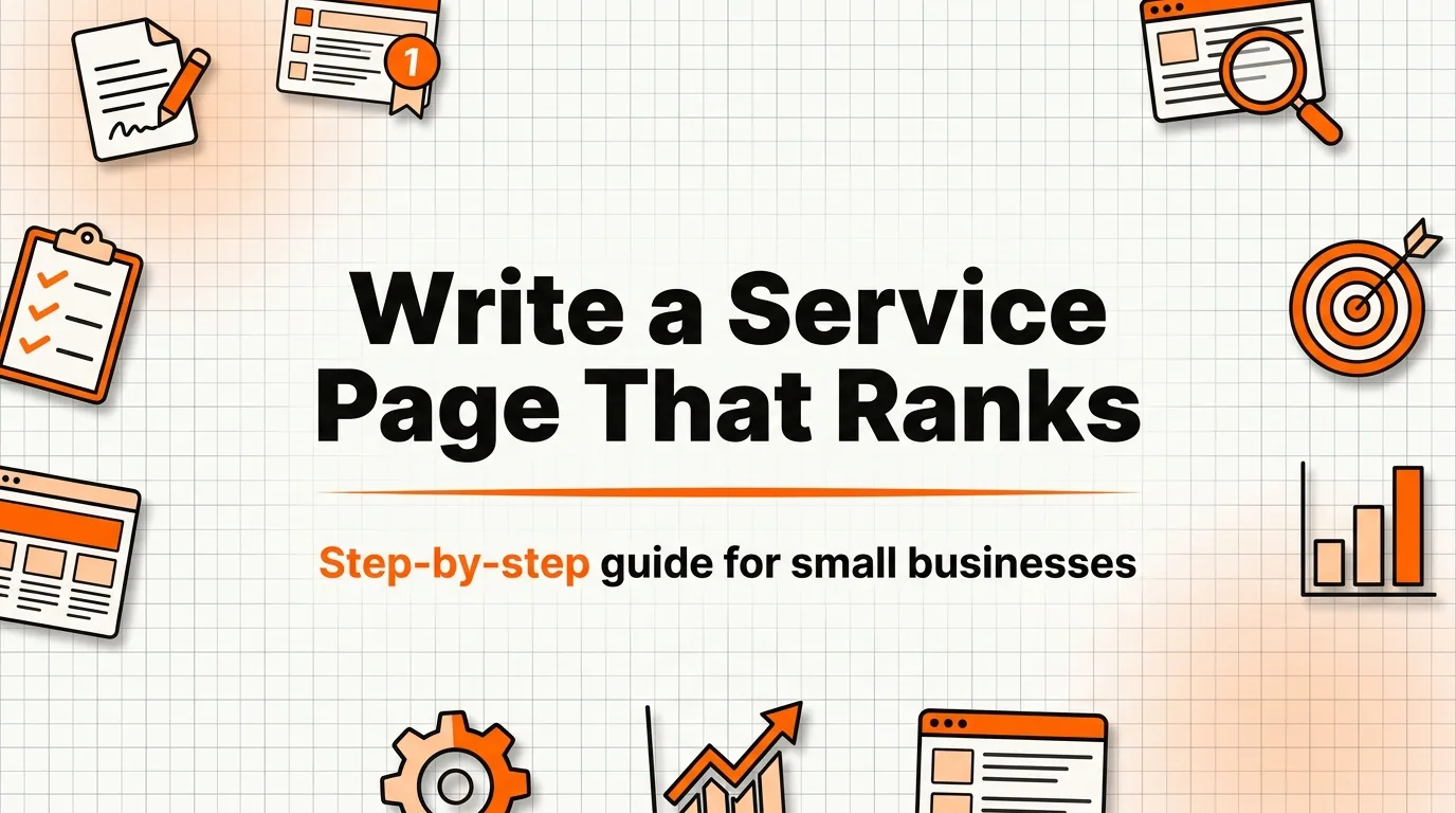 How to Write a Service Page That Ranks on Google (Step by Step)